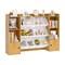 Kids Toy Storage Cabinet with 8 Bins, Open Shelves & Single-Door Cabinet Child-Friendly Organizer for Books
